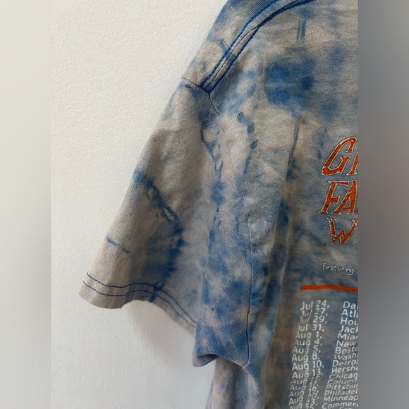 Weezer Green Day Fallout Boy Hella Mega Acid Washed Tour T-Shirt Size Medium - Picture 8 of 15